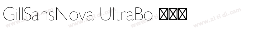 GillSansNova UltraBo字体转换